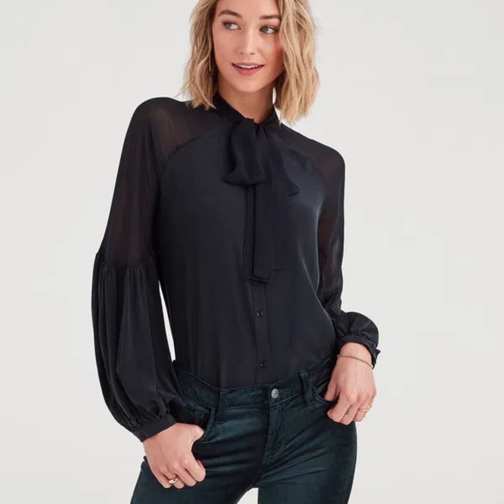 Elegant Black Women's Blouse